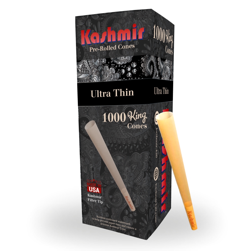 Pre-Rolled Ultra Thin Cones - King Size - 1000ct