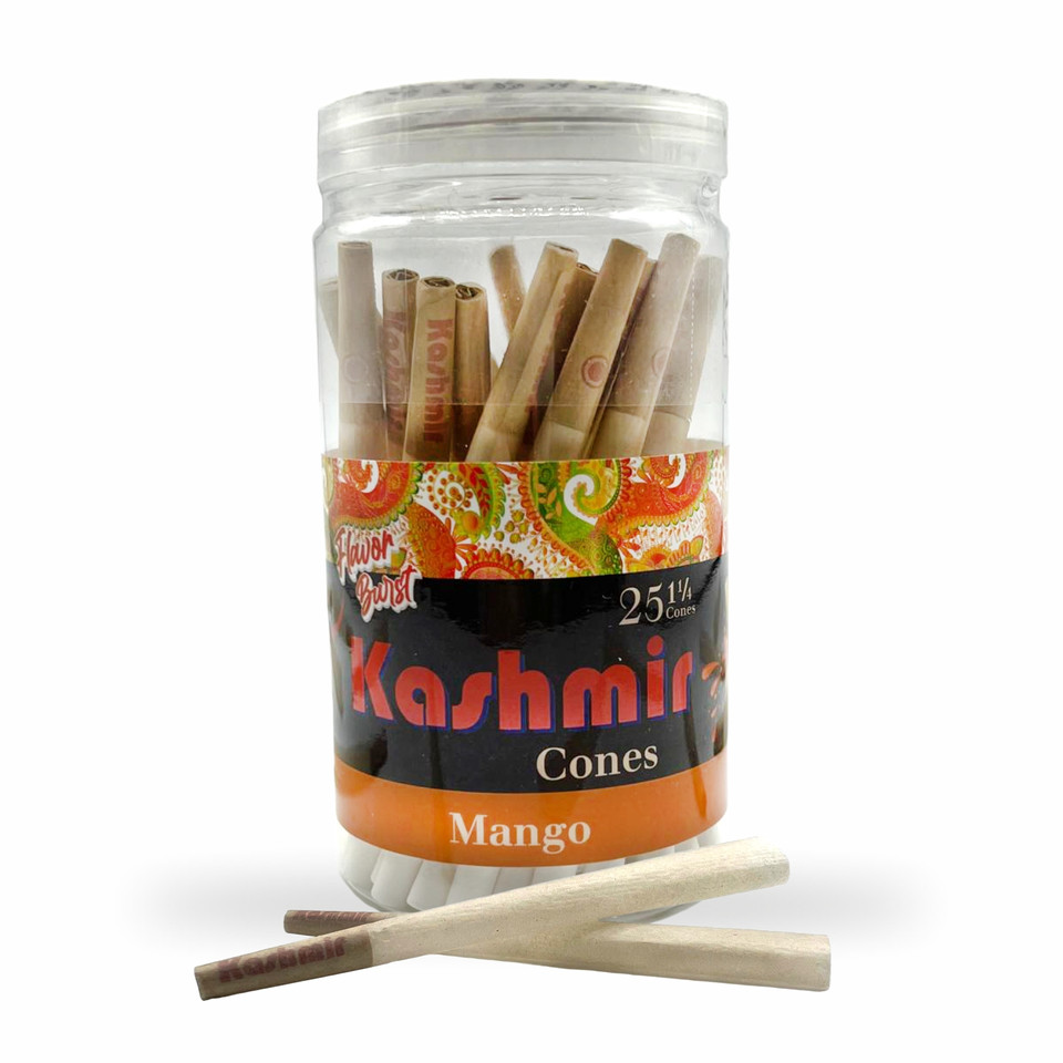 Kashmir Pre-Rolled Mango Flavored 1¼ Cones: 25CT