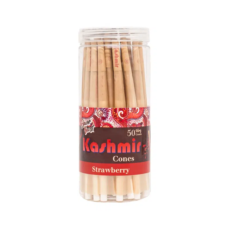 Kashmir Pre-Rolled Strawberry Flavored 1¼ Cones: 50CT