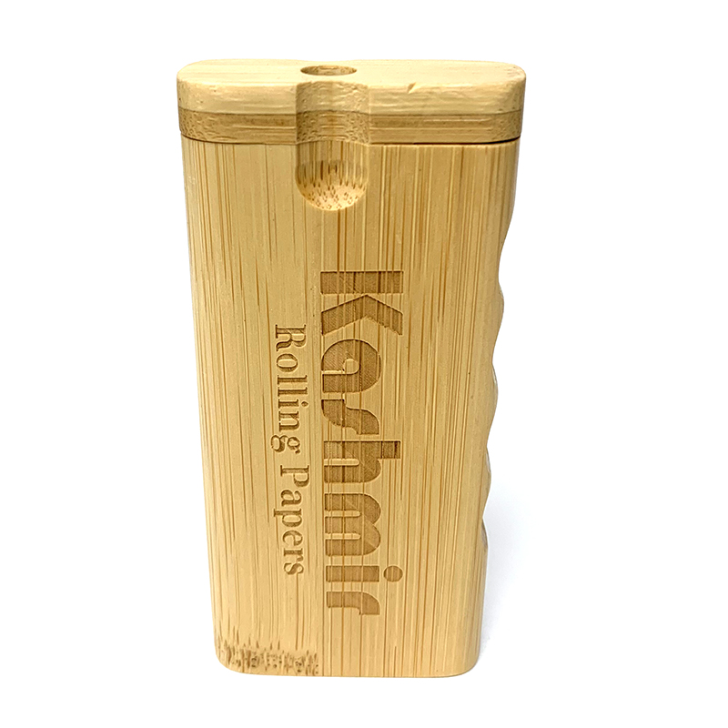 Second image of BAMBOO FINGER-GROOVE DUGOUT W/ BLACK PIPE & POKER