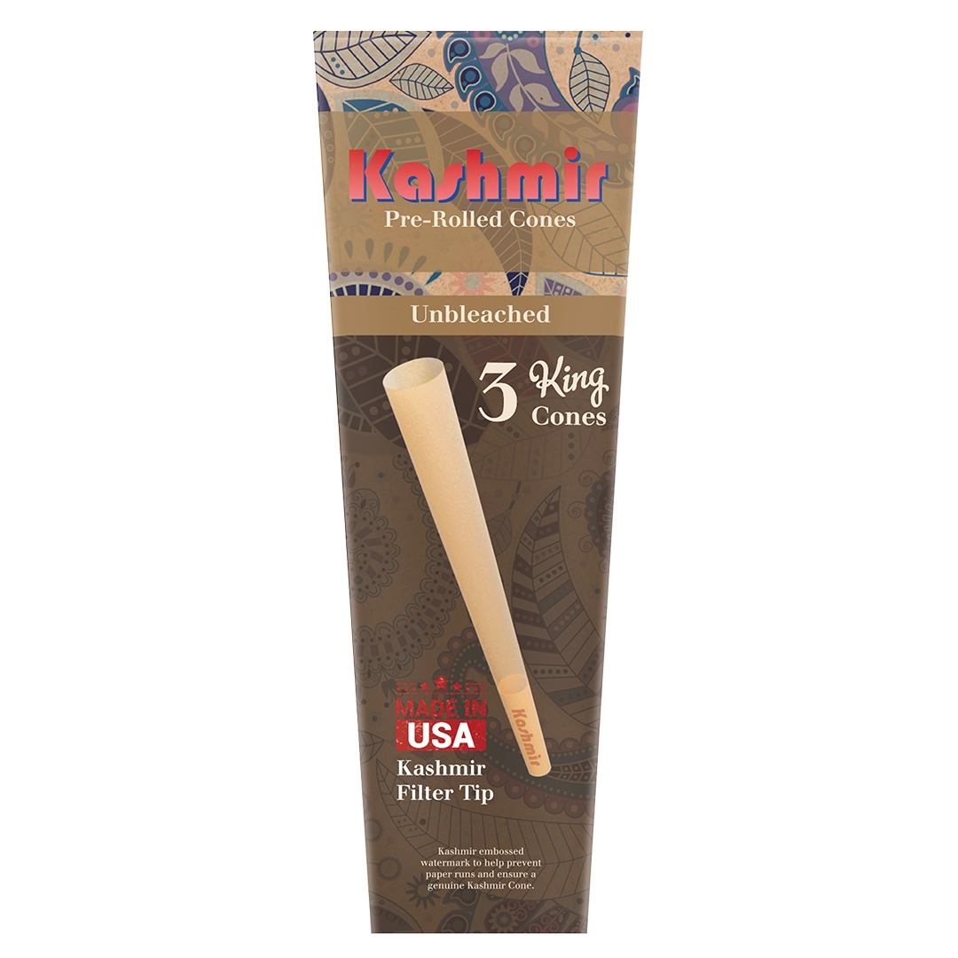 Unbleached King Size Cones - 3ct Pack