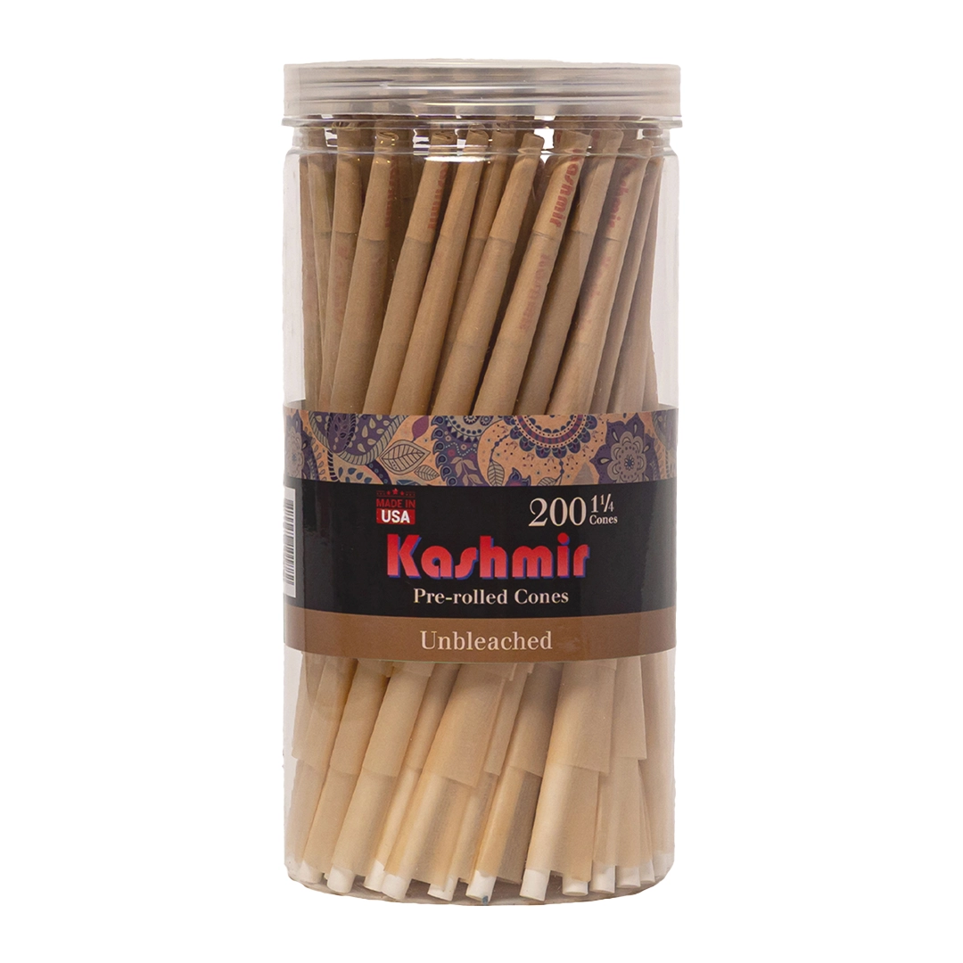 1 1/4 Unbleached Pre Rolled Cones - 200 ct
