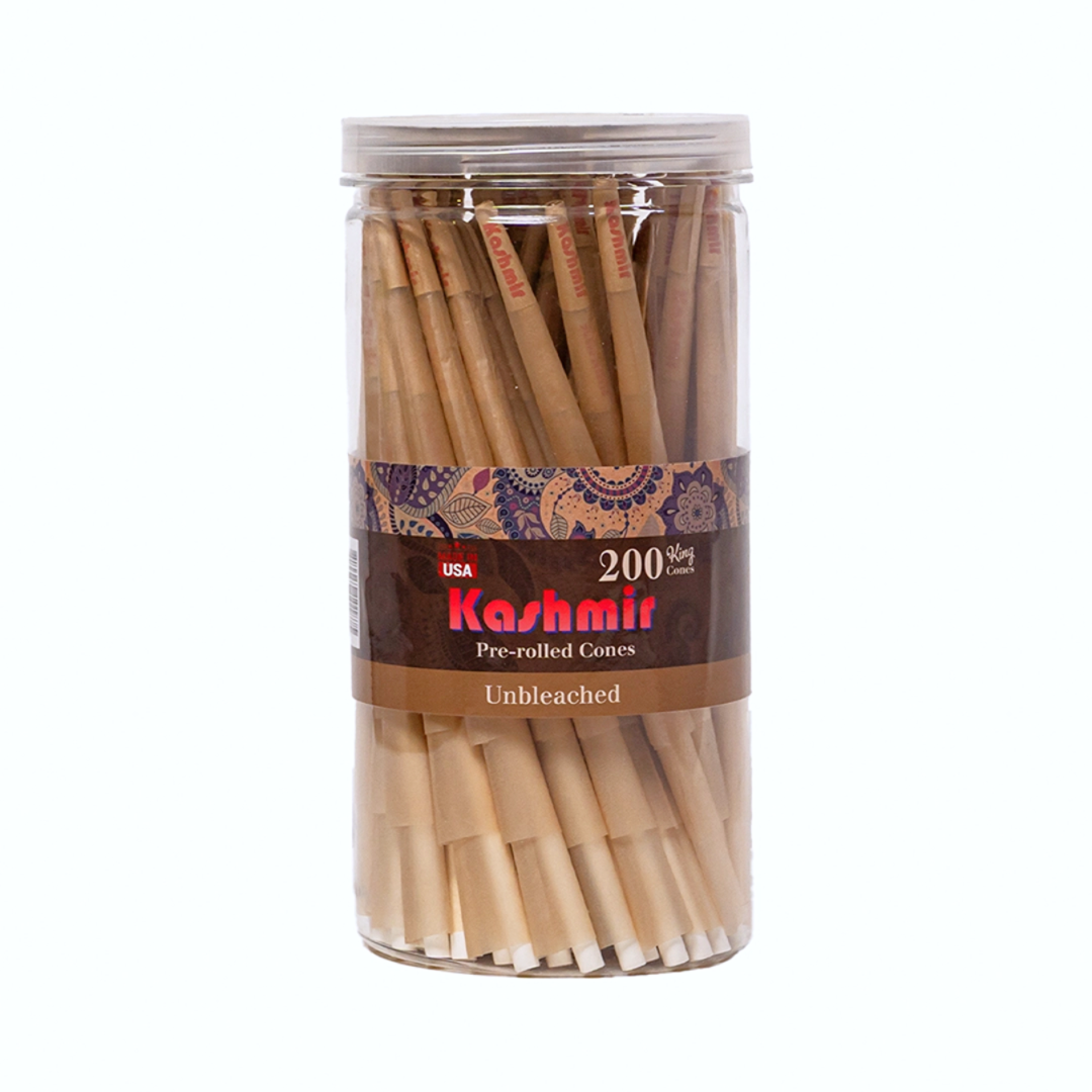 Unbleached Pre Rolled Cones – 200ct King Size Pack
